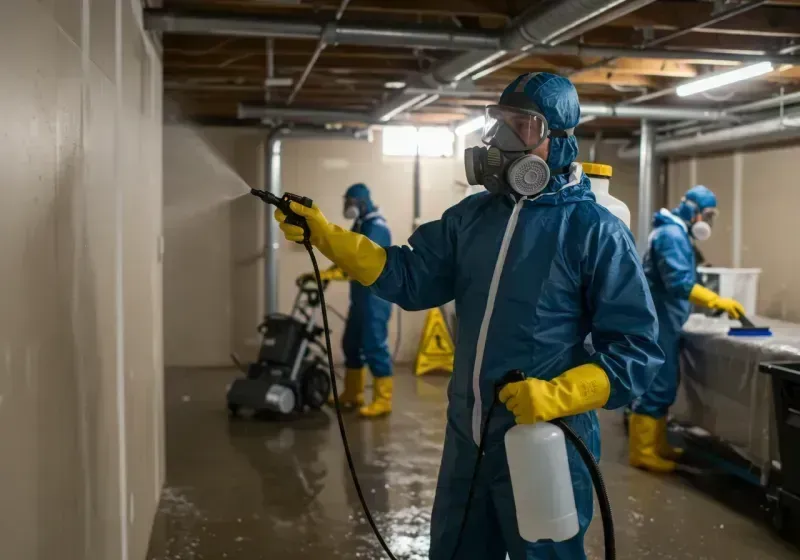 Basement Sanitization and Antimicrobial Treatment process in Mary Esther, FL